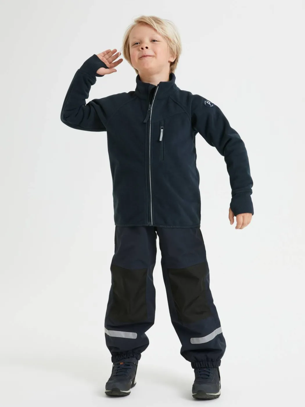 Vindfleecejakke til baby
